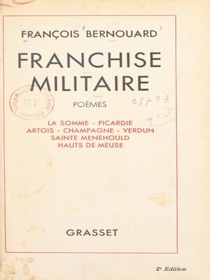 cover image of Franchise militaire